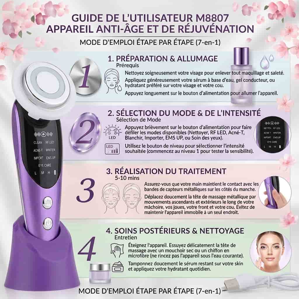Appareil LED 7-en-1 – Lifting & Anti-Âge